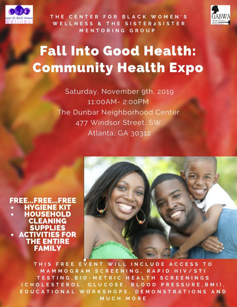 The Center for Black Women’s Wellness Fall into Good Health Expo